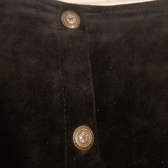 Leather Suede Skirt - Picture 4 of 7